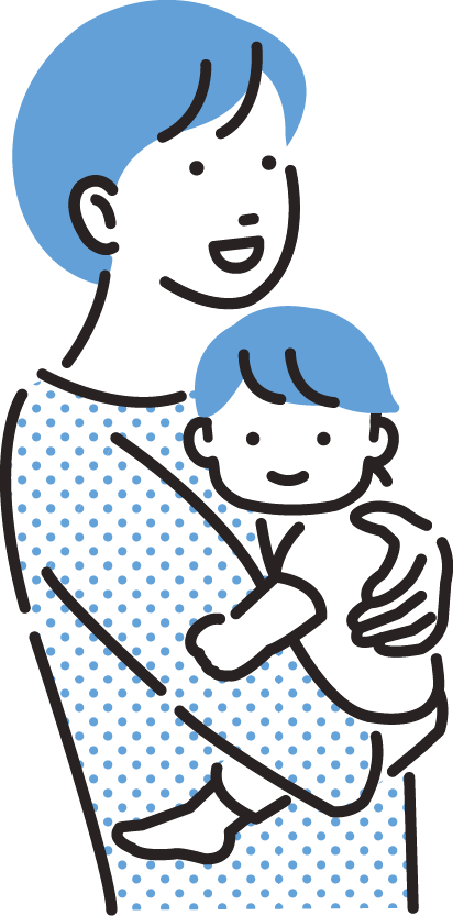 親子のイラスト