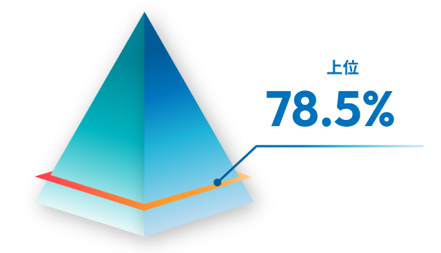 DNAスコアの結果サンプル画像