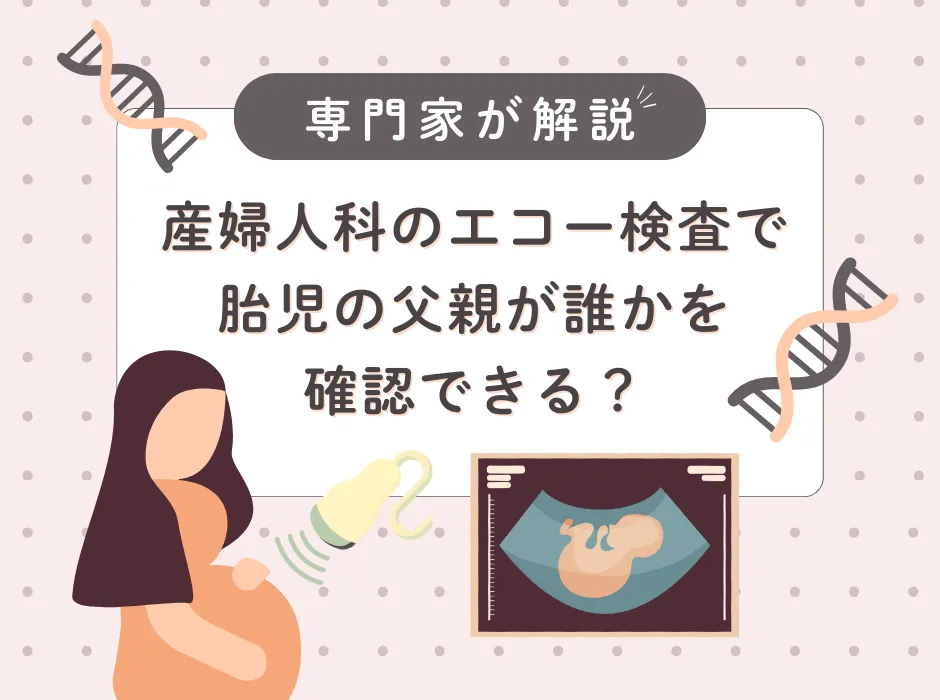産婦人科のエコー検査で胎児の父親が誰かを確認できる?